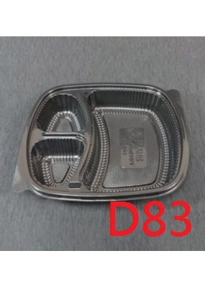 D83 (base) - 3 Compartments Bento Box