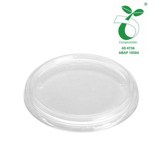 F117 PLA - YS PLA Flat Lid for PLA Round Deli Containers (DIA. 117mm)