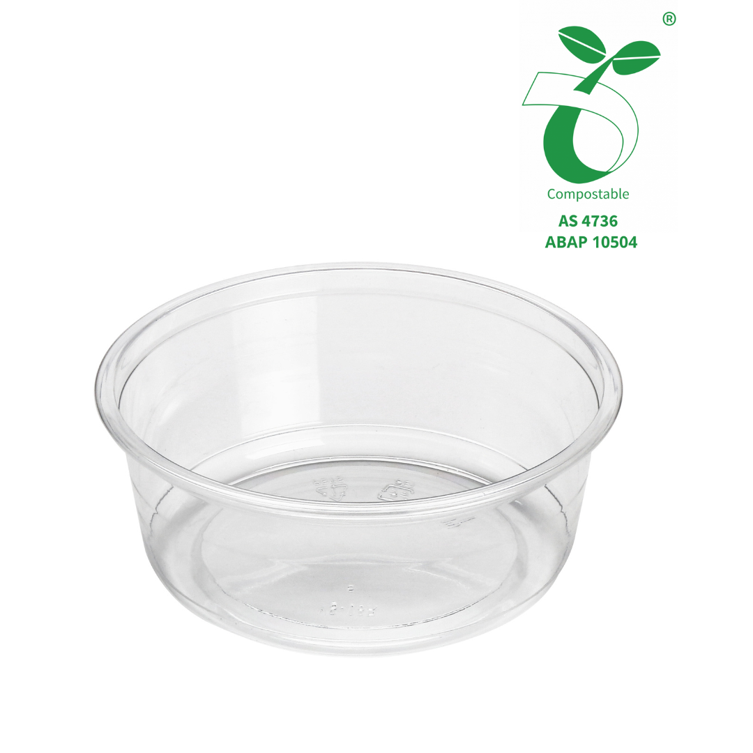 YS-08RG - YS 8oz PLA 8oz Clear Round Deli Container