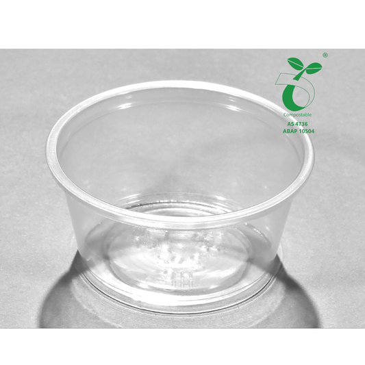 P200-PLA - YS 2oz PLA Clear Portion Cup (DIA. 62mm)