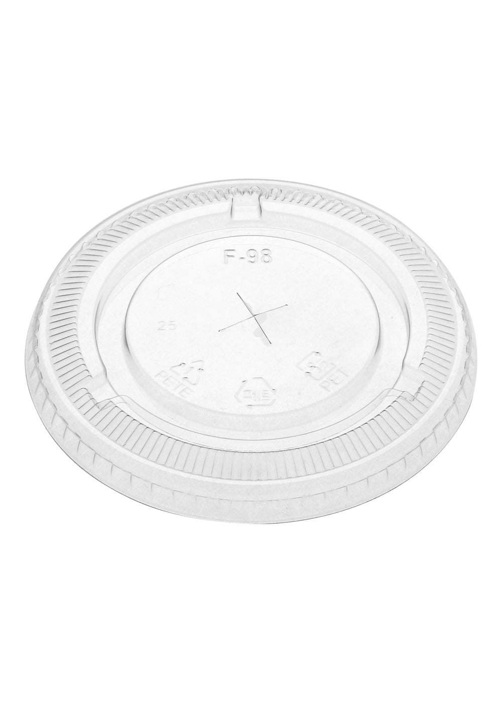 PETF98 - PET Flat Lid for DIA. 98mm Cup