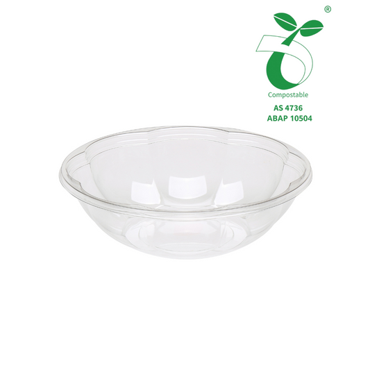 YS-SB18G - YS 18oz PLA Round Clear Salad Show Bowl