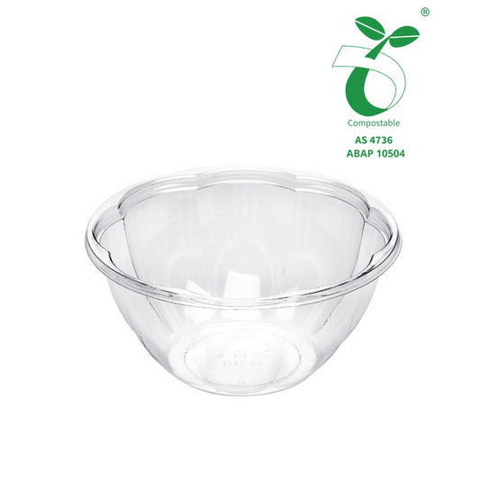 YS-SB32G - YS 32oz PLA Round Clear Salad Show Bowl