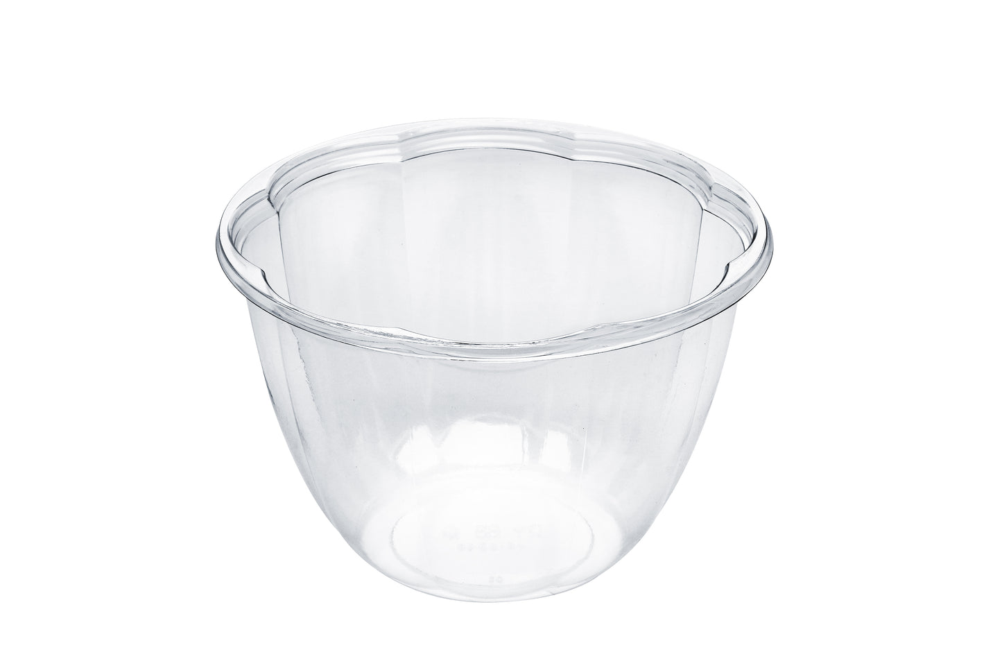 YS-SB48G - YS 48oz PLA Round Clear Salad Show Bowl